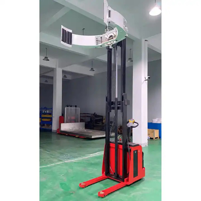 Pu Wheel 500mm Paper Reel Stacker With Paper Roll Clamp