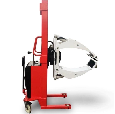 350kg 2 Meters Semi Electric Roll Stacker With Clamp With 2 Mast For Roll Handling