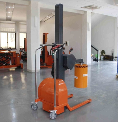 Dc Motor Semi Electric Pneumatic Roll Turner Stacker With 12v/120ah Battery For Small Roll Lifting