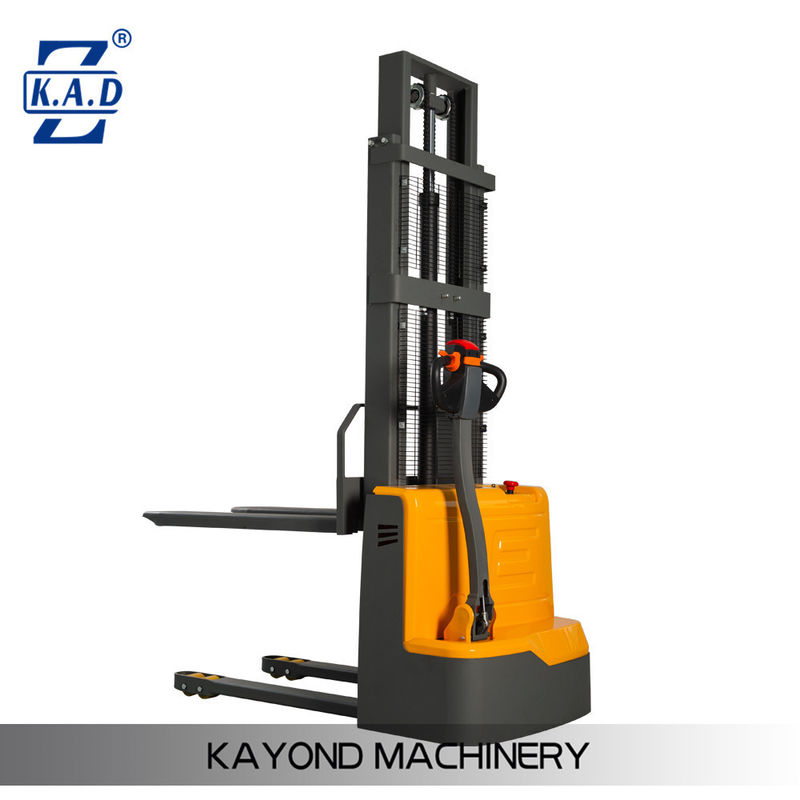 1500kg Electric Walkie Stacker Forklift with 1-5m Lift Height