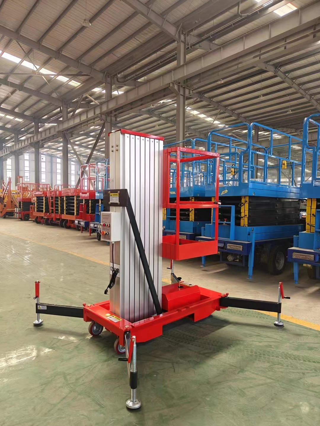 First Class Lifter Aluminum Alloy Single Mast Scissor Lift
