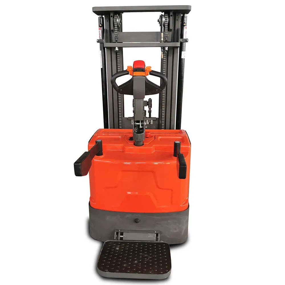 CE/ISO Certified 1.5t Full Electric Stacker with 24V/210Ah Battery 500mm Load Center and 1070mm Fork Length